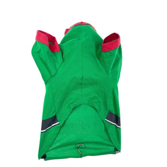 Elf Dog Costume Christmas Outfit XL Green & Red With Belt Design For Large Dogs - Picture 4 of 14